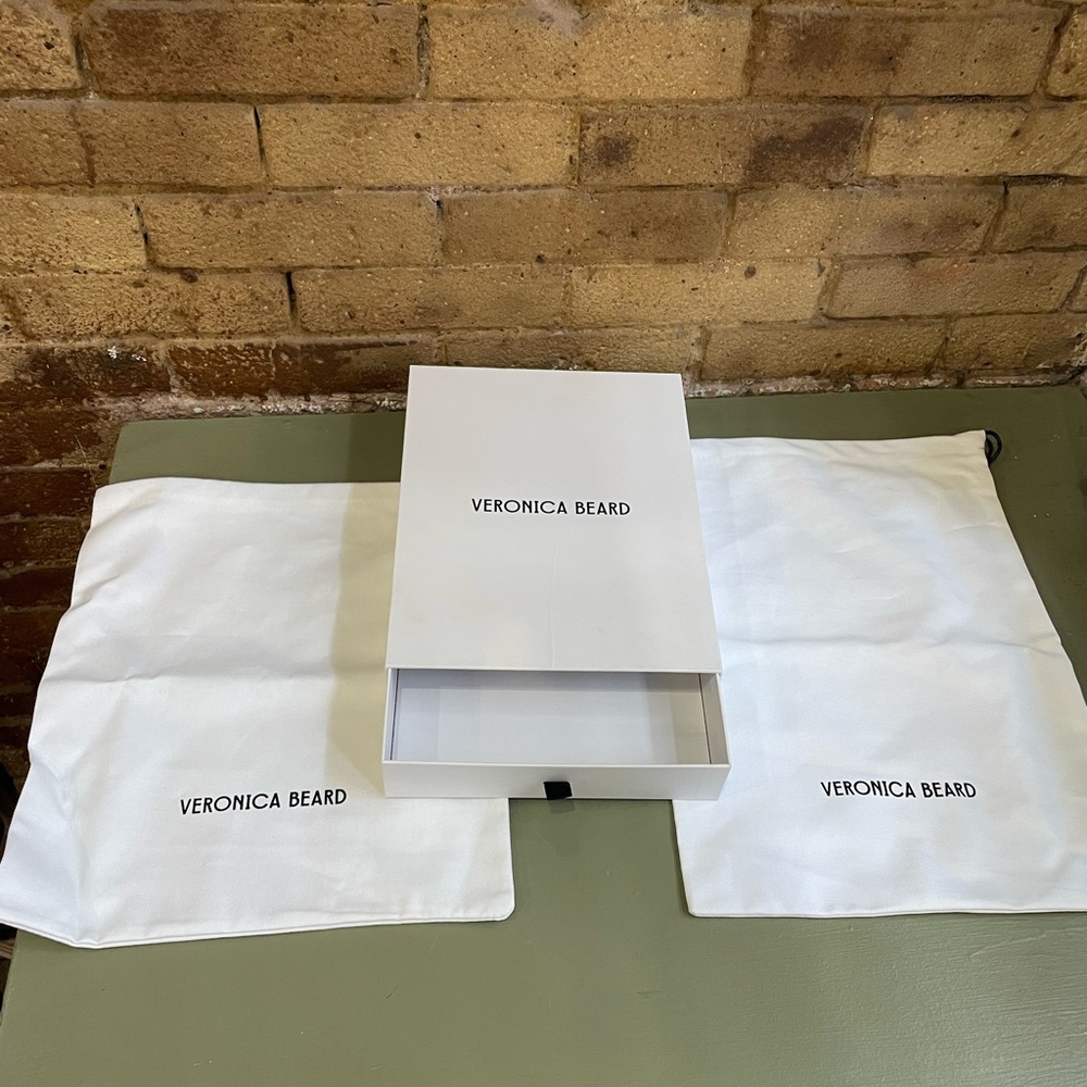 2 Veronica Beard Dust Bags with a box
